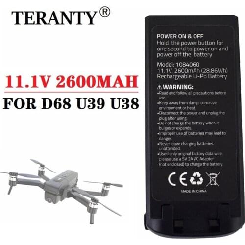 Lithium battery 11.1V 2600MAH FOR D68 U38 U39 dorne remote control Quaacopter spare parts 11.1v battery