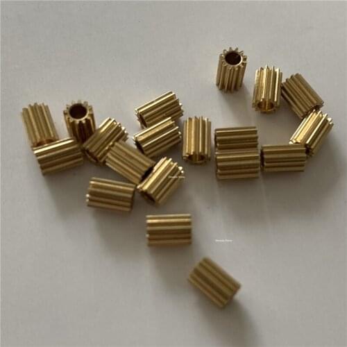 0.25M 12T Copper Gears 0.98/1.48/1.98/1.52mm 1/1.5/2mm Hole Diameter Quality