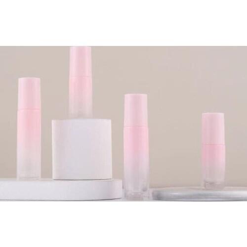 100pcs 5ml 10ml Refillable Pink Glass Roll On Bottle Perfume Vial Essential Oil Container Travel