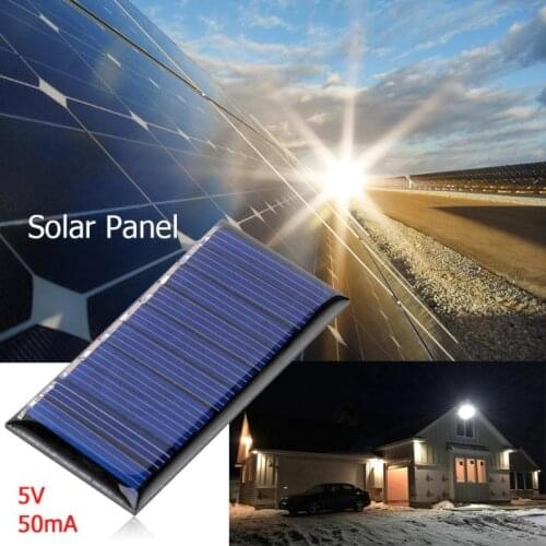 Solar Cell Module 5V 50mA Solar Panel Polycrystalline Silicone Epoxy Mini Battery Powered Models Solar Panel Charger