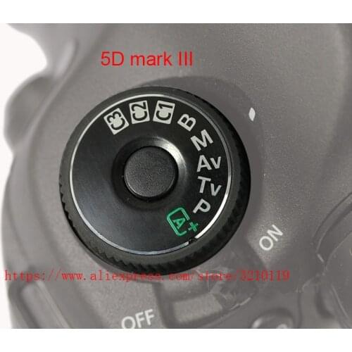 NEW Runner Top Cover Function Dial Model Button Label For Canon EOS 5D mark III 5D3 6D 70D Digital Camera Repair Part