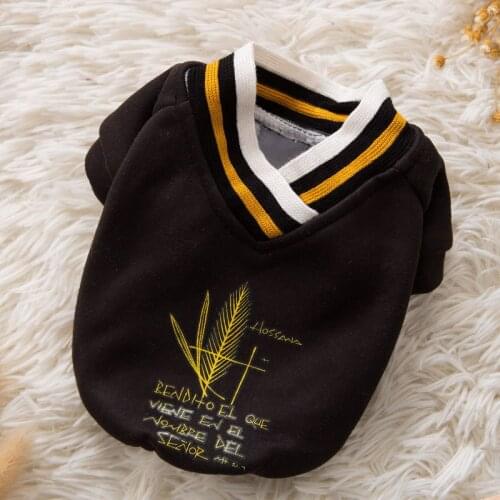 Pet Dog clothes for small dogs cats in spring and summer Thin dog breathable strawberry T-shirt solid for teddy chiahuahua