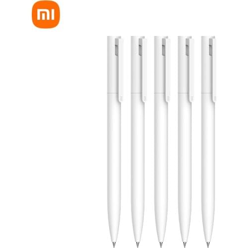Original Xiaomi Mi Gel Ink Pen 0.5mm 2 5pcs Signing Pen Switzerland Refill Japan Ink Stationery Writing For School Exam