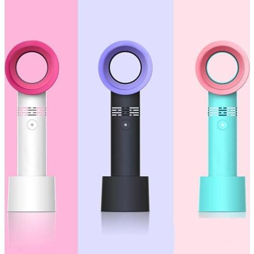 Mini Handheld Bladeless Fan Usb Home Air Conditioning Blower Outdoor Air Cooler Eyelashes Dedicated Cooling Dryer Beauty Tool
