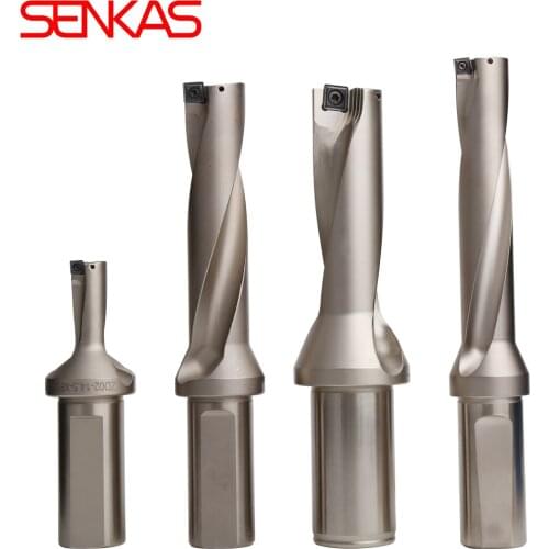 SENKAS SP Series Drill Bites Metal Drill Bites Inser Drill 13mm-40mm Depth 2D 3D 4D Indexable U Drill Machinery,Lathes,CNC