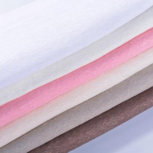 Linen Jersey Fabric Kint Sewing Fabric For Thin T-Shirt And Dress 50*150 Cm/Piece KA0272