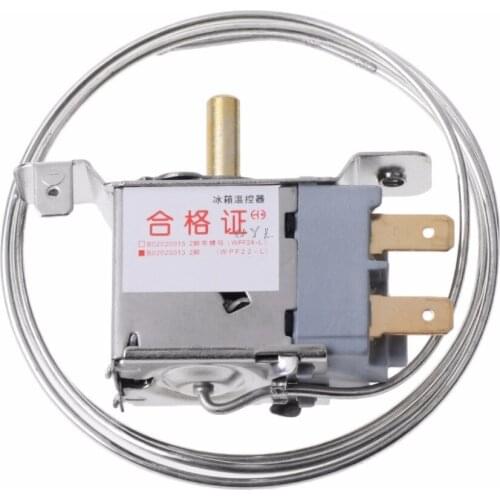 WPF22-L 2Pin Refrigerator Thermostat Household Metal Temperature Controller New
