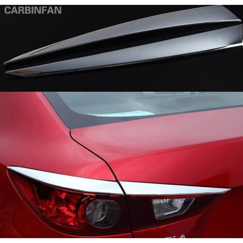 Rear Tail lamp trim sedan Rear Taillight Tail Lamp cover Eyebrow decorative Trim fit for Mazda 3 Aexla 2014 2015 2016 P237