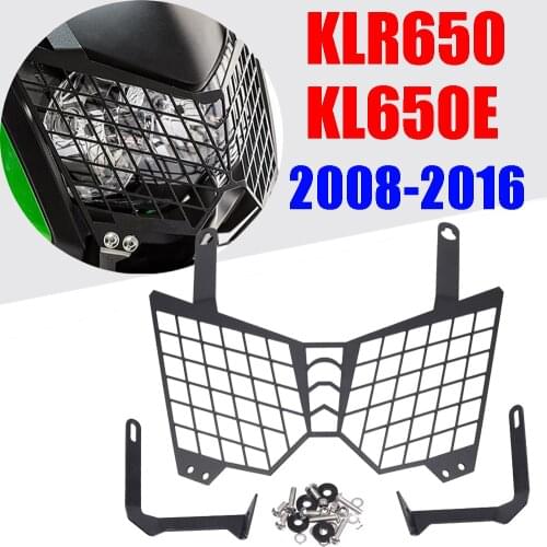 Motorcycle Head Light Headlight Guard Grille Cover Grill Protector For Kawasaki KLR 650 KLR650 KL650E 2015 2008-2016 Accessories