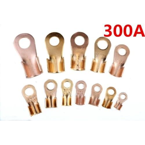 10 Pieces 300A Copper Battery Cable Connector Terminal Lug OT-300A senka