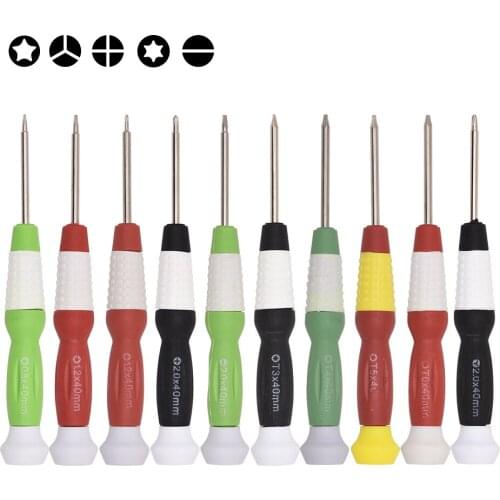 126mm iPhone Game Precision Metal T3 T4 T5 T6 0.8 1.2 star 1.5 2.0 Slotted Phillips 0.6 2.0 Y Triwing Screwdriver Opening Tools