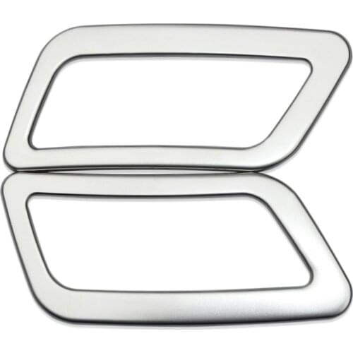 2PCS For Nissan X-TRAIL Xtrail X trail T32 2013-2015 Qashqai J11 2014+ Stainless Steel Interior Air Condition Vent Frame Covers