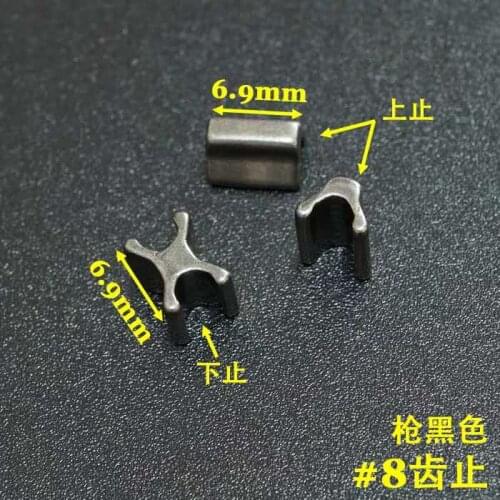 20 sets of original Japanese imported authentic YKK 8 zipper accessories gun black