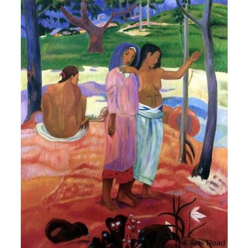 Abstract Figurative Famous Painting Reproduction The Call, 1902 by Paul Gauguin Oil Paintings Hand-made