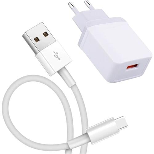 For Lenovo S5 Z5 Z6 Pro Nokia 7.2 3.4 Phone Charger 5V 2A USB adapter Type C Micro Charge Cable For Samsung galaxy A51 A21S A10