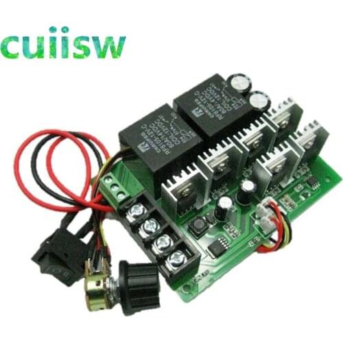 DC9-50V 40A DC Motor Speed Control Reversible PWM Controller 12V 24V 48V 2000W Forward Reverse Switch