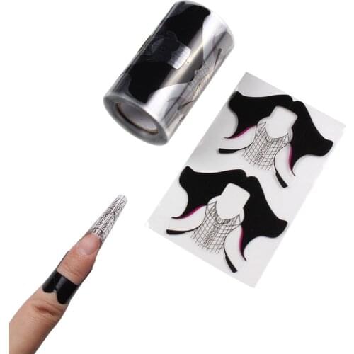 Nail Art Tools Nail Forms Extension Clear PVC Builder Form Guide For Nail Extension Stencil Manicure Tools Nail Form