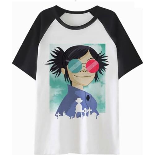 Gorillaz t shirt women graphic femme tee harajuku tops t-shirt cartoon female clothing tshirt kawaii K2422