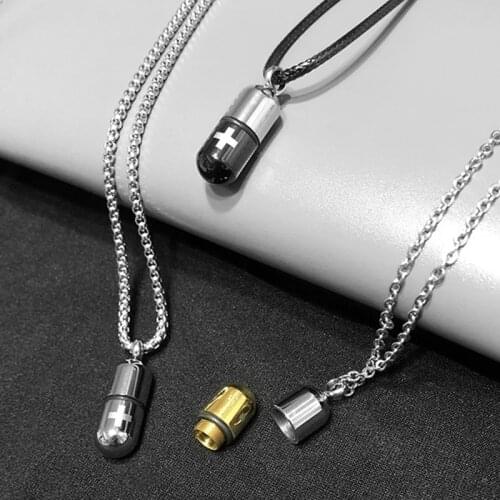 Collier Capsule Necklace for Women Men Chain Colorful Resin One Piece Necklaces Choker Bijoux Femme Jewelry