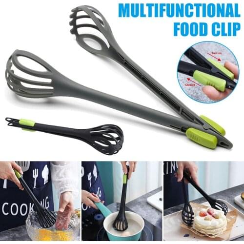 Multifunctional Egg Beater Manual Egg Whisk Noodle Spaghetti Tongs Food Clips Kitchen Tools LXY9