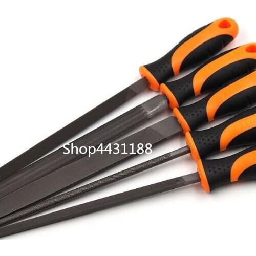 8"High Quality Files Set Multi-function Carbon Steel Triangular/Square/Round/Half Round Flat Files Hand Tool Set Whole L=320mm