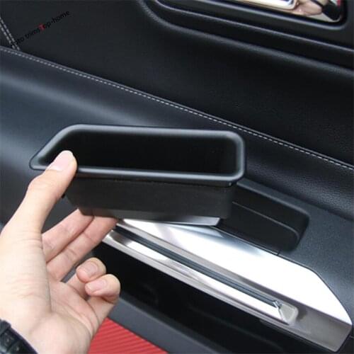 Yimaautotrims Door Handle Armrest Container Holder Tray Storage Box Cover Fit For Ford Mustang 2015 - 2020 Interior Mouldings
