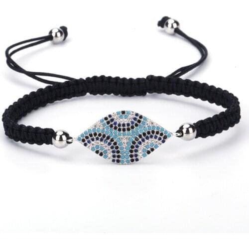 Charms Bracelets Pave CZ Adjusted Hand-woven Bracelet For Women Holiday Gifts Facebook Instagram Hot Style Rose Gold Sliver