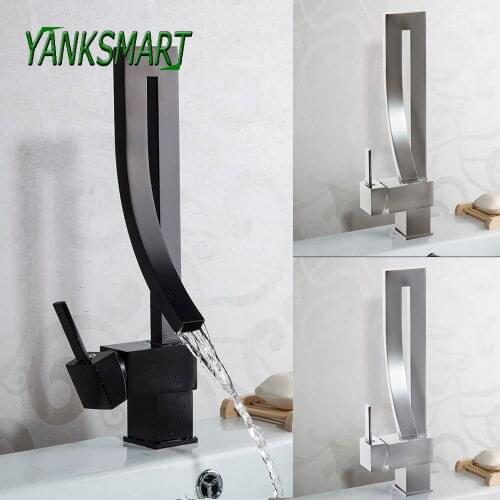 YANKSMART kitchen Artist Creation chrome/ oil rubbed bronze/Brushed Nickel sink basin single handle faucet mixer tap
