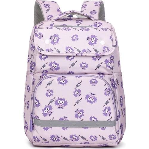 Cartoon Owl Print Backpack Schoolbags Big Capacity Children School Bags Girls Mochilas Escola Breathable School Backpack Women