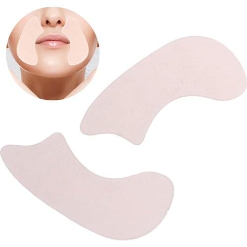 1Pair V-Shape Face Lift Up Fast Chin Adhesive Tape Anti-wrinkles Patch Thin Face Stickers Face Facial Line Wrinkle Sagging Skin