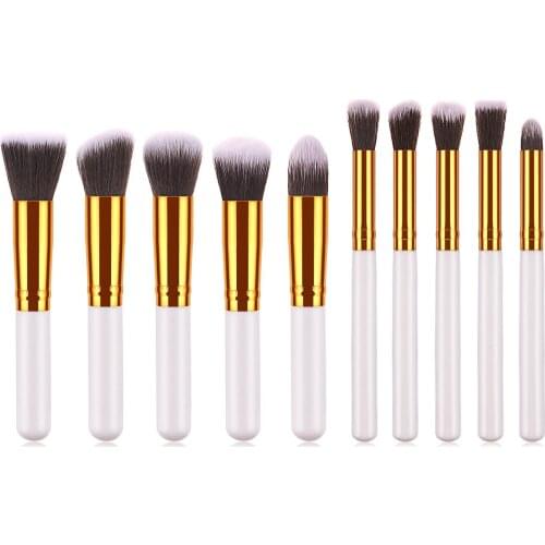 10Pcs Makeup Brushes Tool Set Cosmetic Powder Eye Shadow Foundation Blush Blending Beauty Make Up Brush Maquiagem
