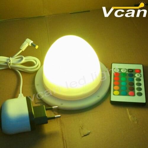 6PCS DHL Free Shipping Free Shipping 12cm LED furniture lighting with 16 colors changing by remote control