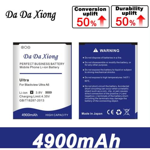 Da Da Xiong 4900mAh Ultra A6 Battery for Blackview Ultra A6 Battery