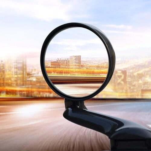 Car Front view mirror Auxiliary Rearview Clear View 360 Rotation Adjustable for Car Vehicle Side Blindspot Blind Spot