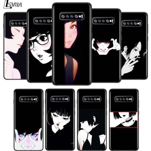 Anime Sad Dark Girl For Samsung Galaxy Note 20 10 9 8 S21 S10 S10E S9 S8 S7 Ultra Lite Plus Pro 5G Phone Case