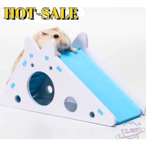 Wooden Hamster House with Ladder Slide for Guinea Pig Hamster Accessories Hamster Cage Hamster Hideout Cute Hamster Exercise Toy