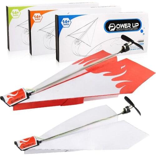 Electric Paper Plane Airplane Conversion Kit Children Educational Flying Toy