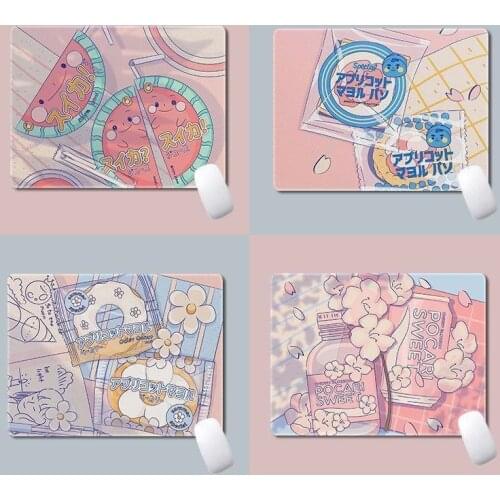 Kawaii Desk Pad Laptop Mouse Mat for Office Home PC Computer Keyboard Cute Mouse Pad Deskpad Gaming Desk Mats Gamer 22x18cm