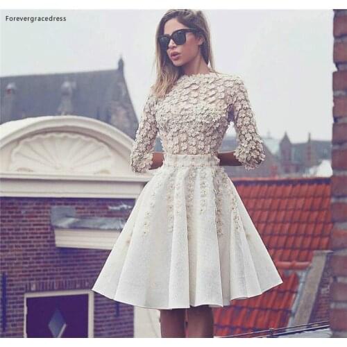 2019 Cheap Arabic Vintage Petal Flowers Short Cocktail Dress A Line Juniors Sweet 15 Graduation Party Dress Plus Size