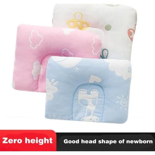 Baby Pillows Anti Roll Infant Shape Toddler Sleeping Positioner Cushion Flat Head Protect Bedding For Newborn health