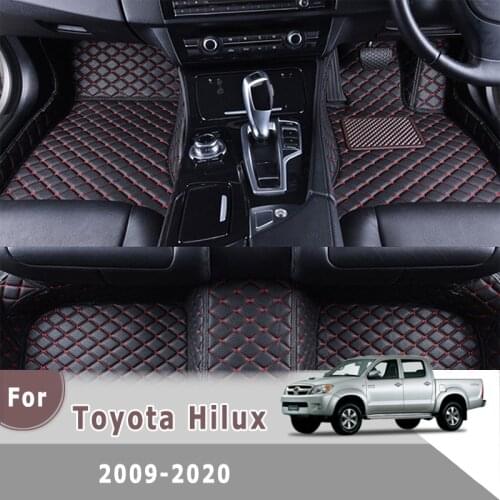 RHD Carpets For Toyota Hilux 2020 2019 2018 2017 2016 2015 2014 2013 2012 2011 2010 2009 Car Floor Mats Auto Interior Accessory