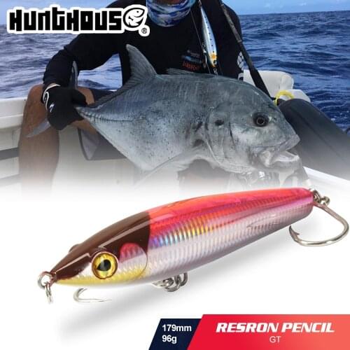 Hunthouse fishing hard lure sea pencil LW525 179mm 96g Wobbler Floating swimbait trolling Stickbait for GT tuna