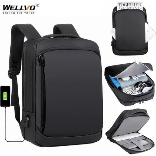 New Quality Notebook Backpack Men 15.6 Inch Laptop Backpacks USB Charging Large Capacity Travel Backpacking Waterproof Bag X139C