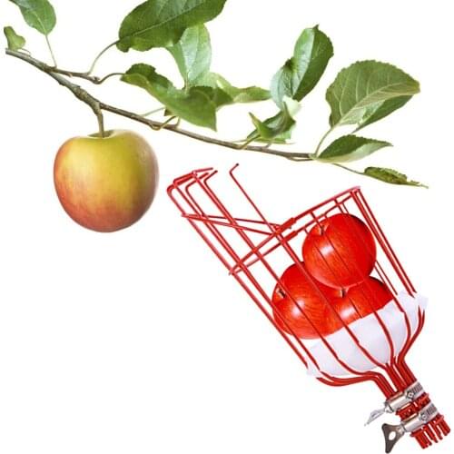 Detachable Farm Garden Tools Fruit Picker Head Carbon Steel Gardening Greenhouse Apple Pear Peach Orange Collection Picking Tool