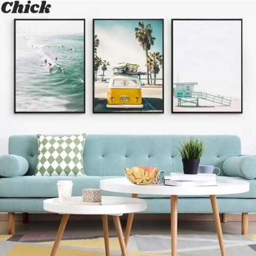 Nordic Modern Minimalist Landscape Decorative Painting Sofa Background Print Wall Art Canvas Painting Mural Core Home Decoration