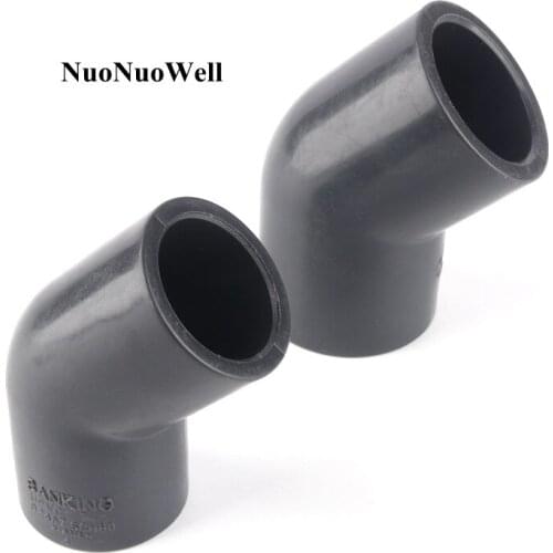1pc I.D 20 25 32 40mm Hi-Quality UPVC Connectors 45 Degree Elbow Joints Aquarium Tank Garden Irrigation Water Pipe Connector