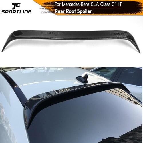 Carbon Fiber / FRP Racing Roof Spoiler Lip Wing for Mercedes-Benz CLA-Class CLA CLA250 CLA180 CLA200 CLA45 AMG 2013 - 2017