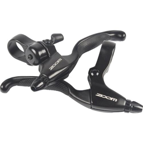 ZOOM Road Bicycle Brake Handlebar CNC Aluminum Alloy Brake Handlebar V brake With Small Bell Integrated Type Bike Parts