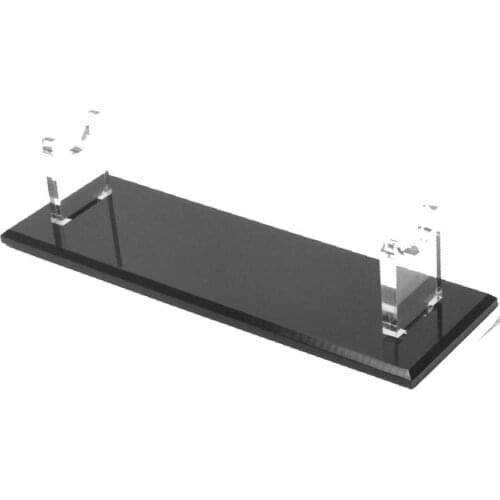 1 Transparent/black Acrylic Light Saber Stand Decorative Sword Display Holder Rack Easy Installation 24.8*7.9*6 CM