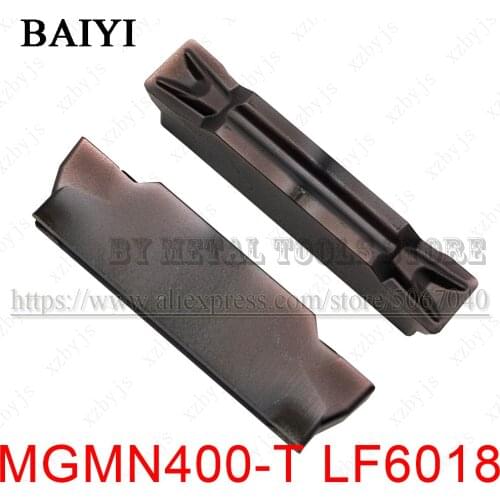 10pcs MGMN400-T LF6018 MGMN400 4mm grooving inserts MGMN CNC cutting tools MGEHR holder machining for stainless steel